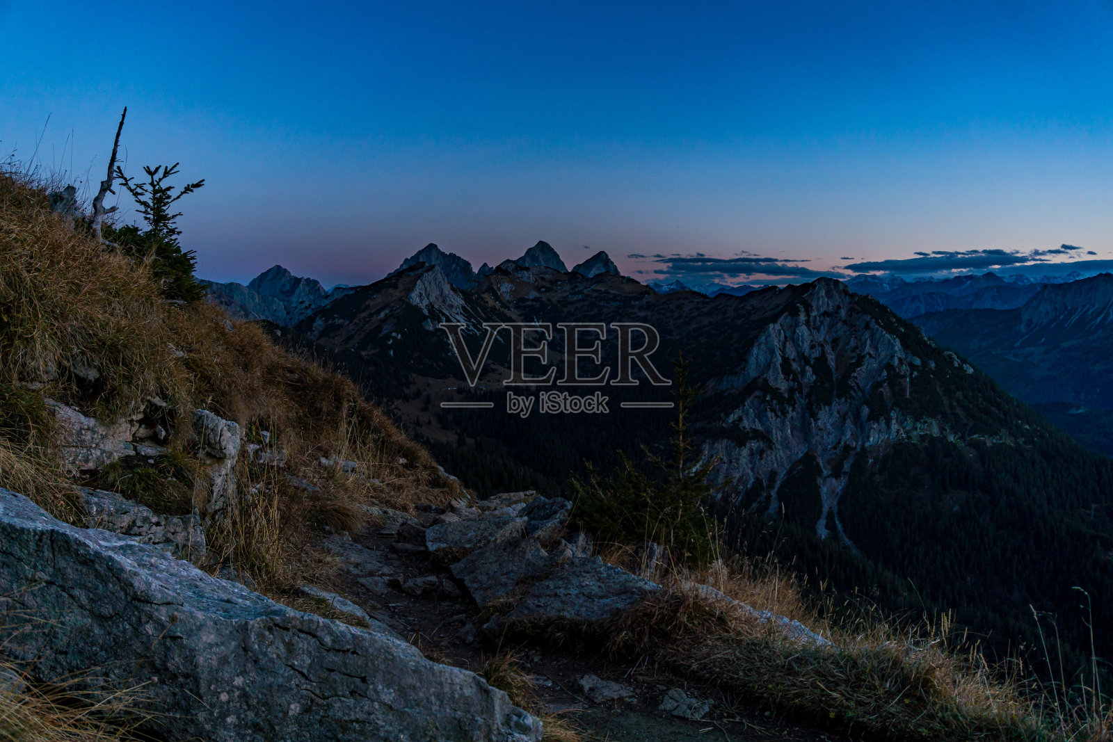 阿根斯坦的日落，在坦海姆山谷照片摄影图片