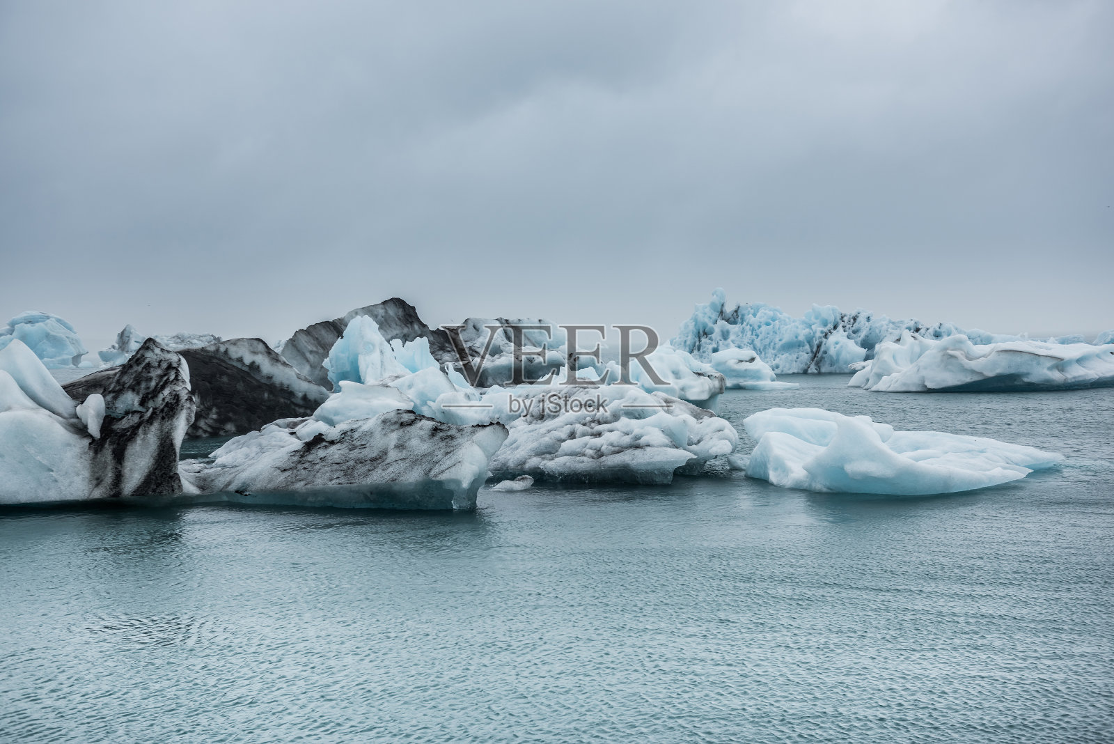 冰岛Jokulsarlon冰川冰泻湖照片摄影图片