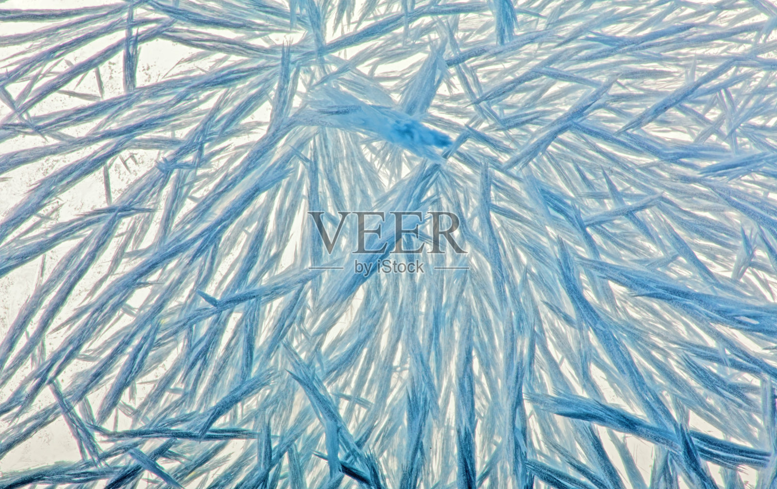 抽象背景从长蓝色晶体照片摄影图片