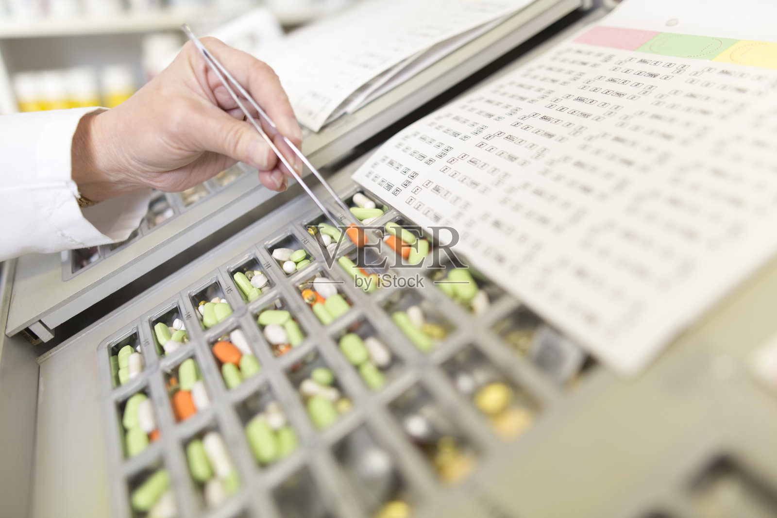 药丸盒关闭照片摄影图片