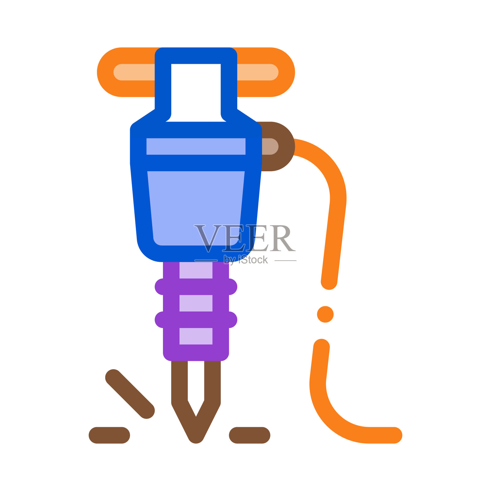 钻图标矢量轮廓插图设计元素图片