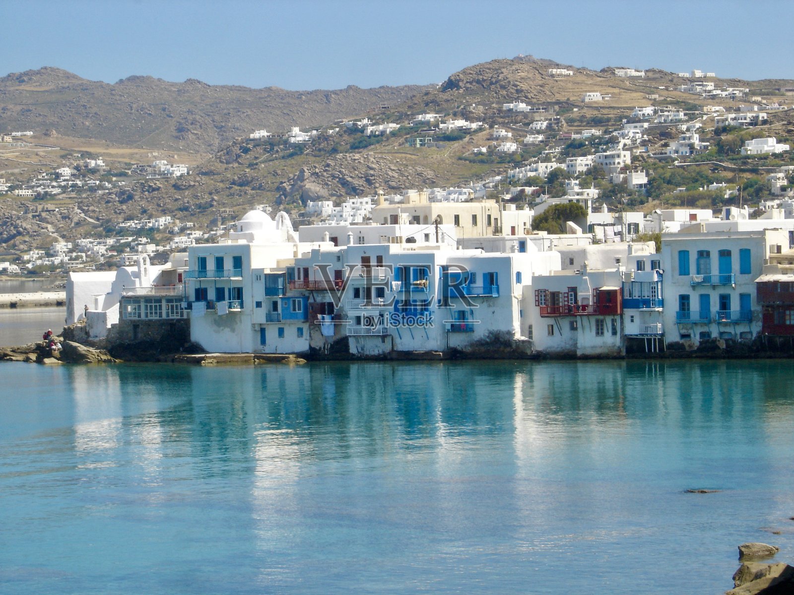 米科诺斯的小威尼斯照片摄影图片