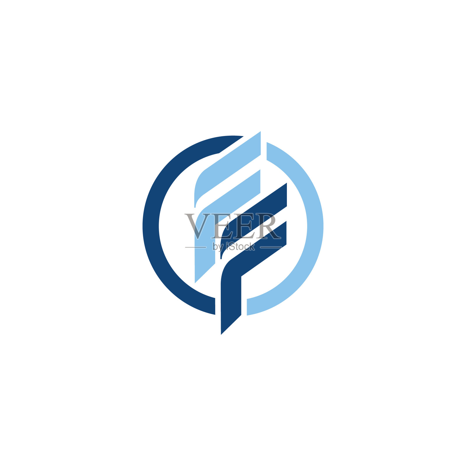 初始FF字母标识设计矢量图形概念插图插画图片素材