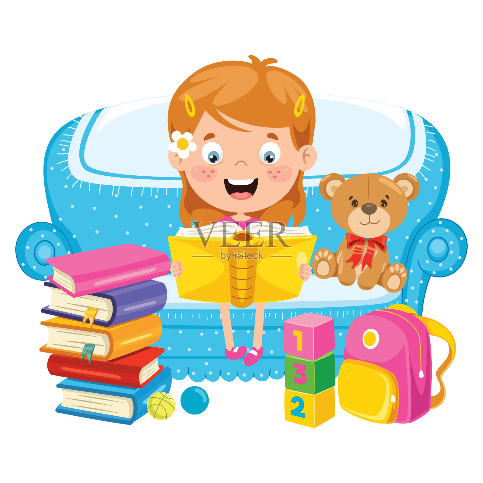 可爱有趣的儿童读物设计元素图片