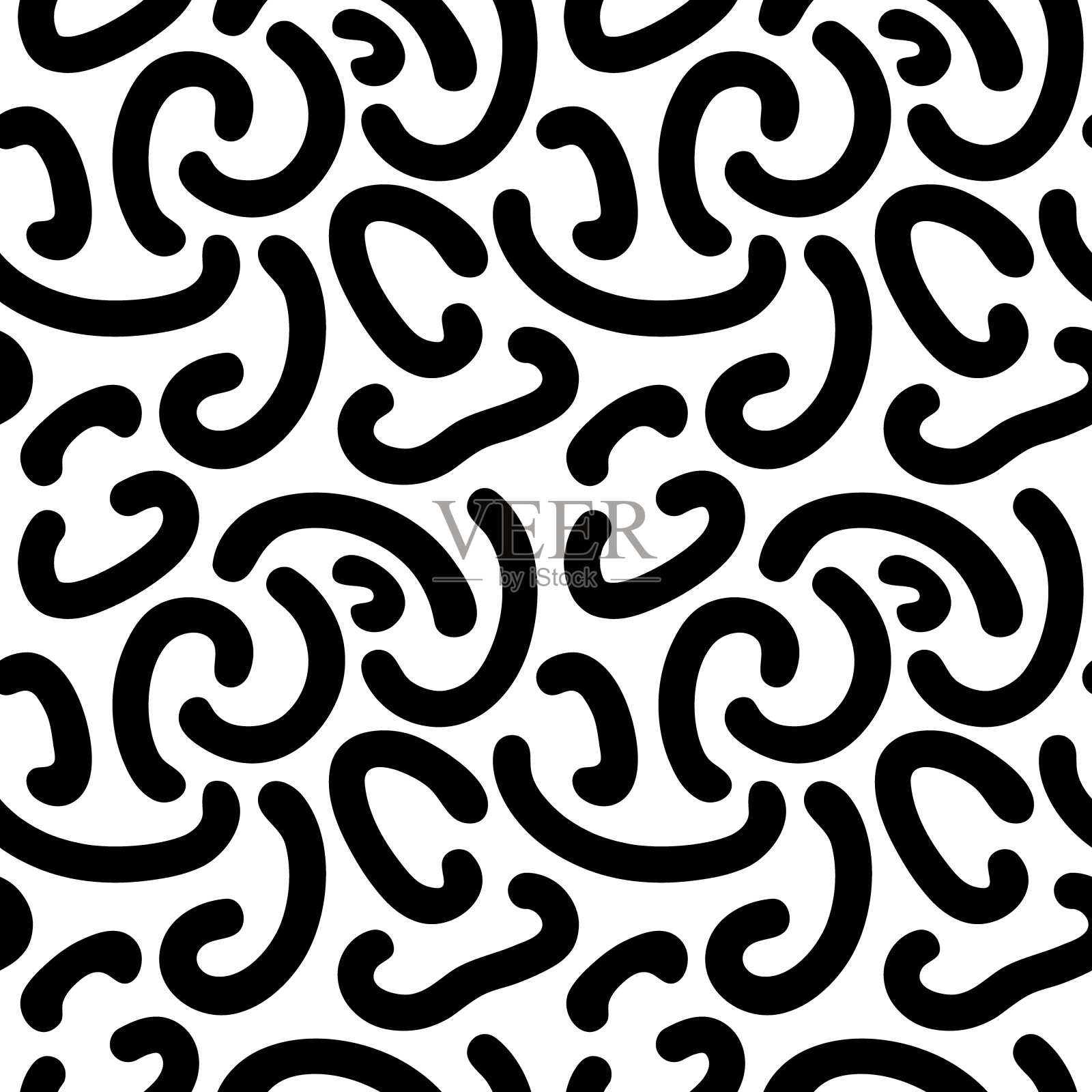 在白色背景上抽象无缝图案插画图片素材