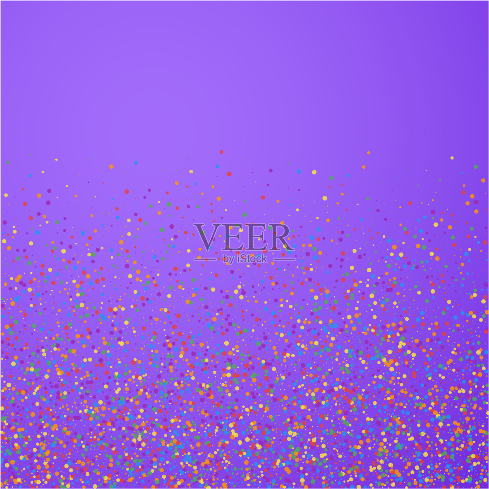 节日的五彩纸屑。庆祝的星星。五颜六色的设计插画图片素材