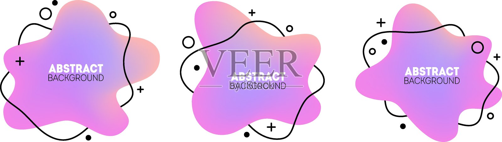 横幅集插画图片素材