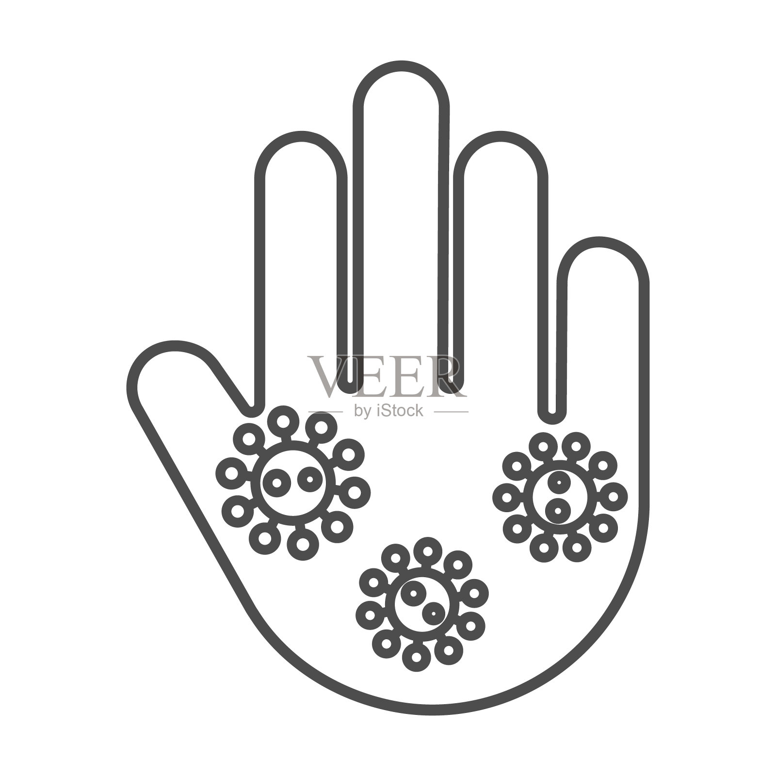 皮疹矢量图标。插画图片素材