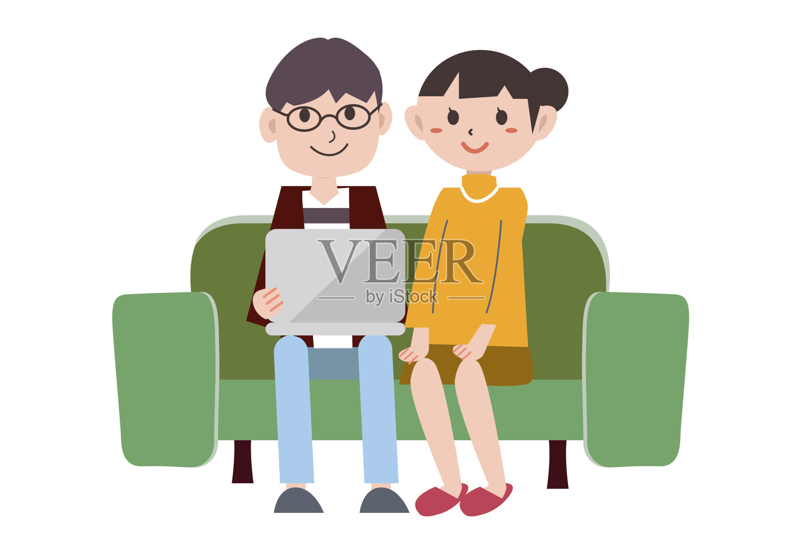 在家工作插图插画图片素材