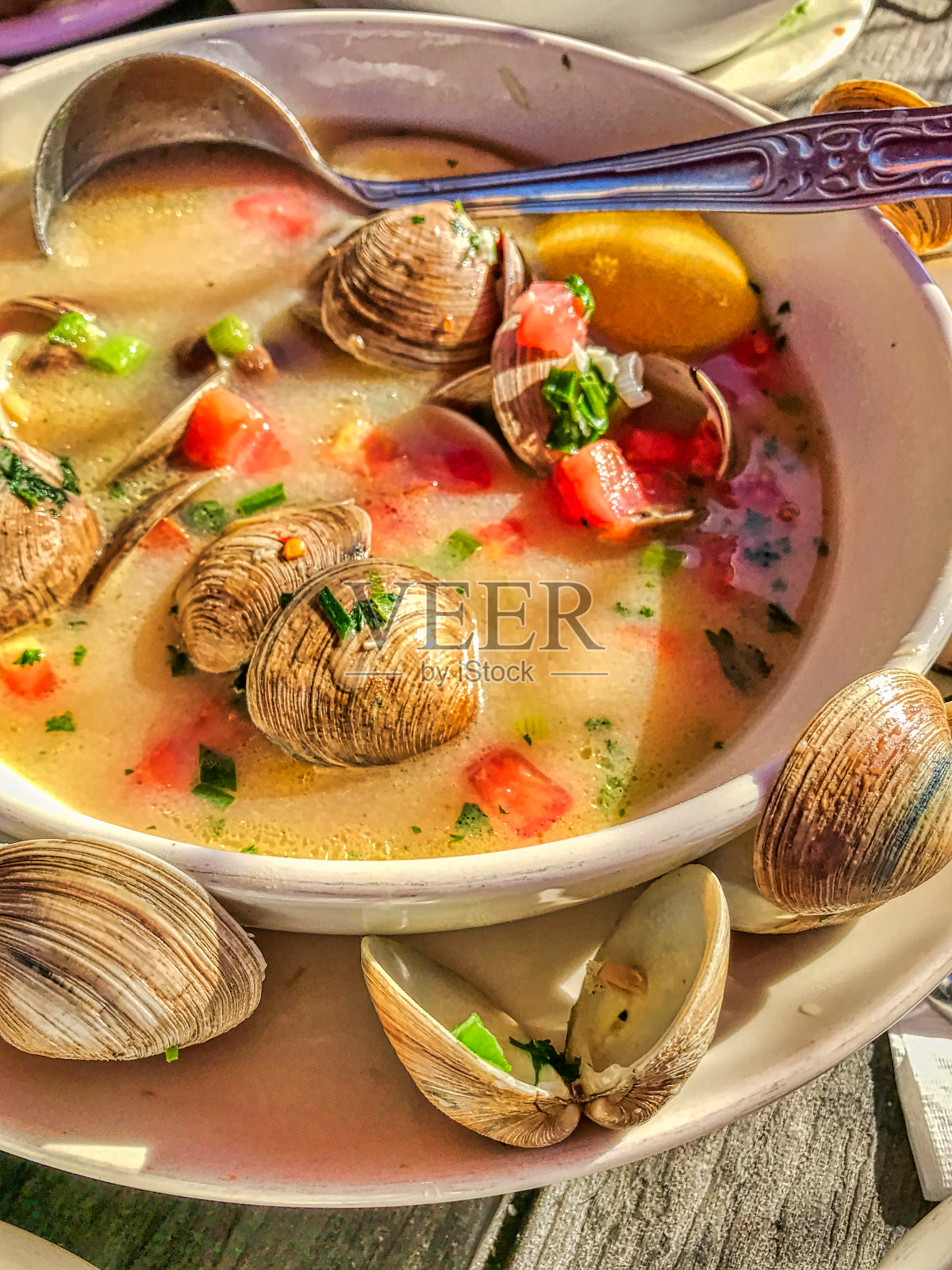 蒜蓉蛤蜊照片摄影图片