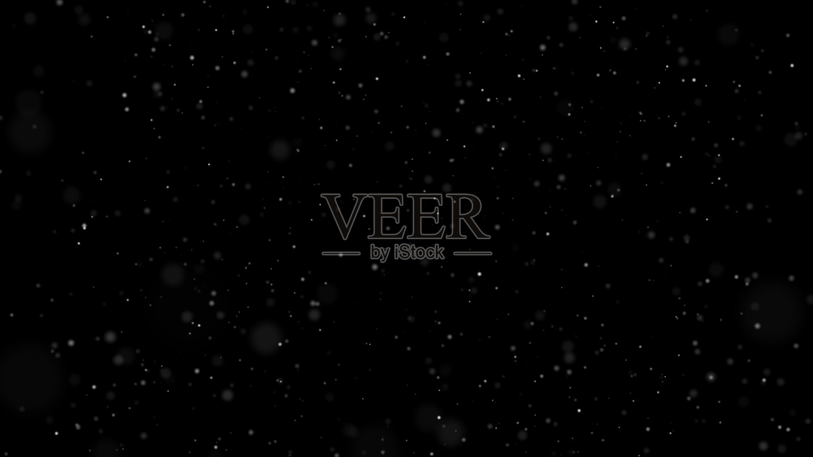 冬天的雪从空中飘落。雪孤立在黑色背景的运动图形构成元素。随机的雪花大小的气流和风暴。孤立的雪雪花。三维演示照片摄影图片