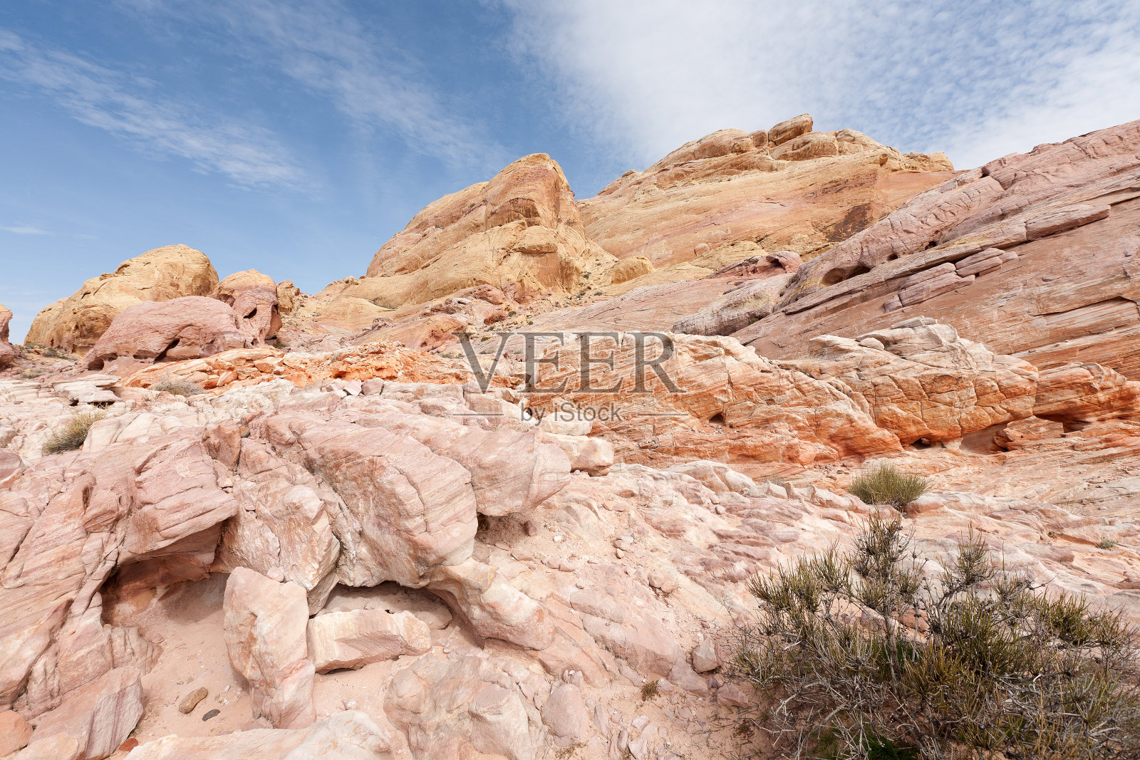 彩虹远景，火谷照片摄影图片