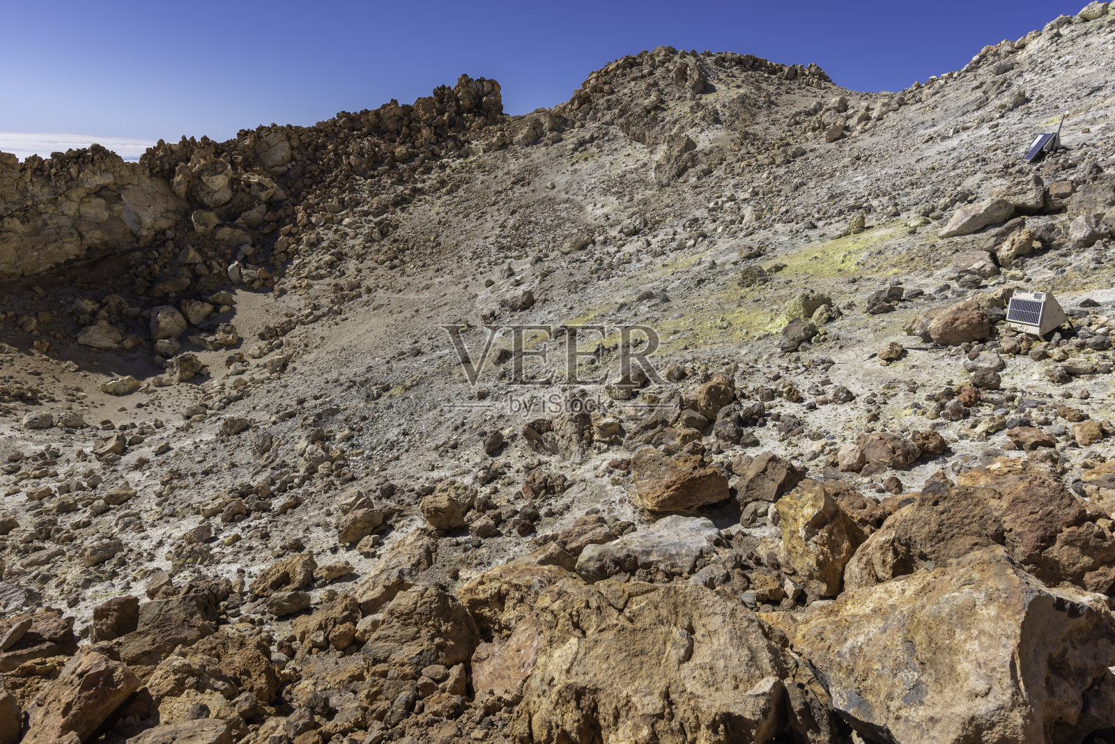 泰德火山火山口(特内里费，加那利群岛-西班牙)。照片摄影图片