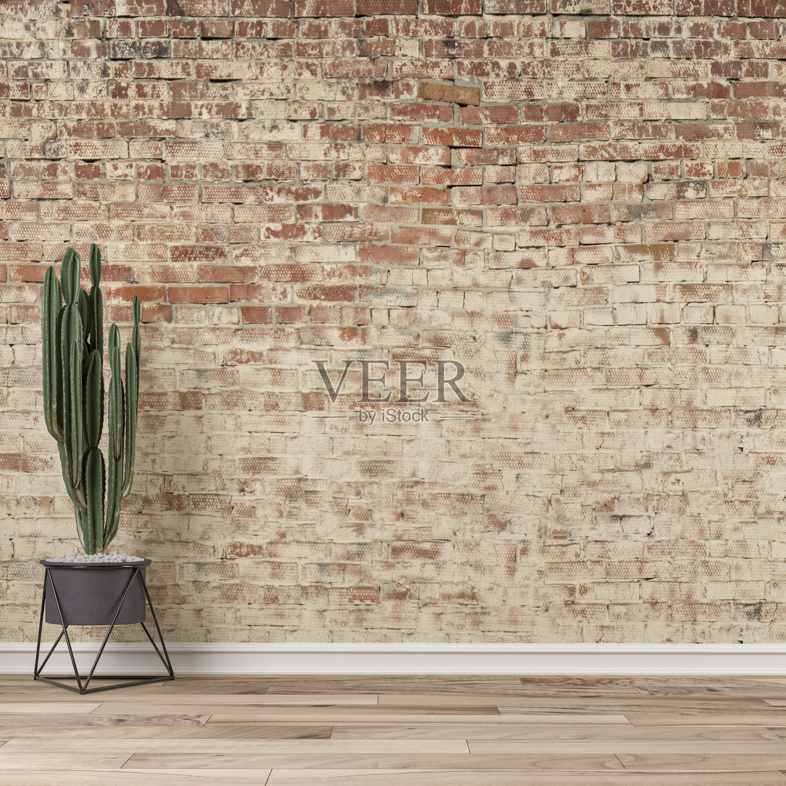 空砖墙背景与装饰照片摄影图片