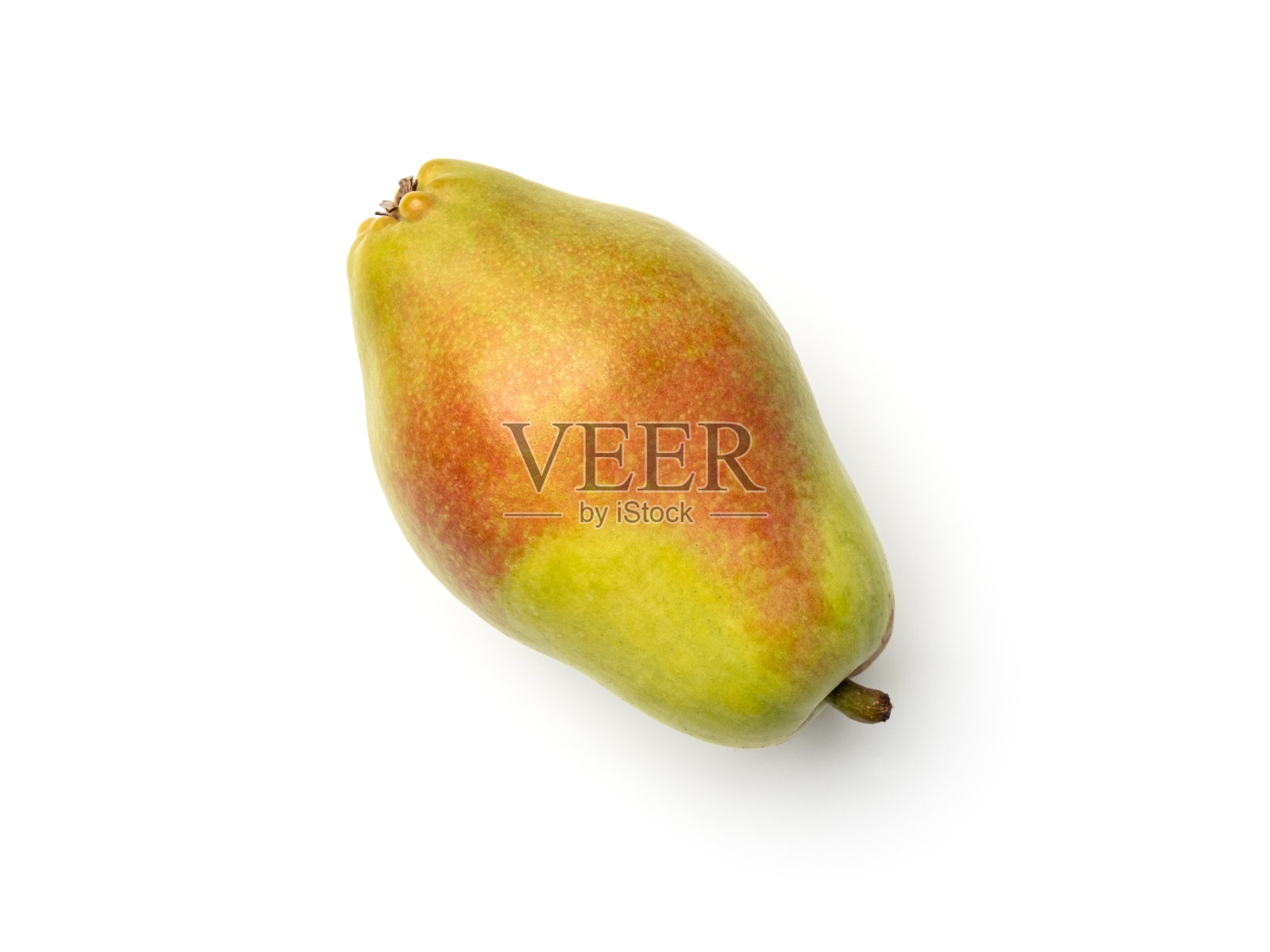 在白色背景上孤立的梨照片摄影图片