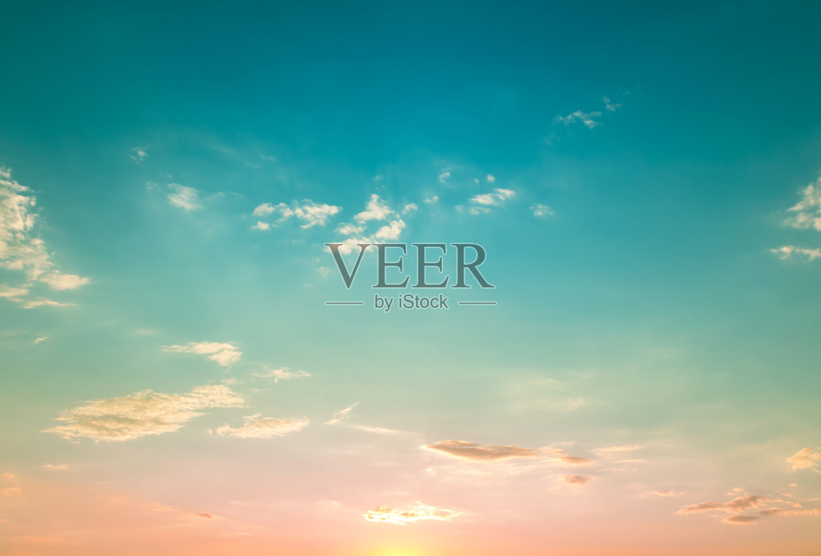 天空和云的自然背景照片摄影图片