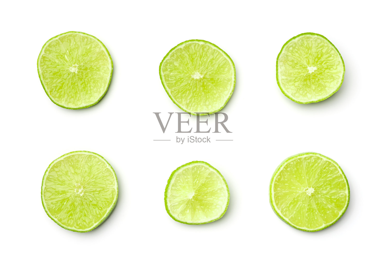 石灰孤立在白色背景上照片摄影图片