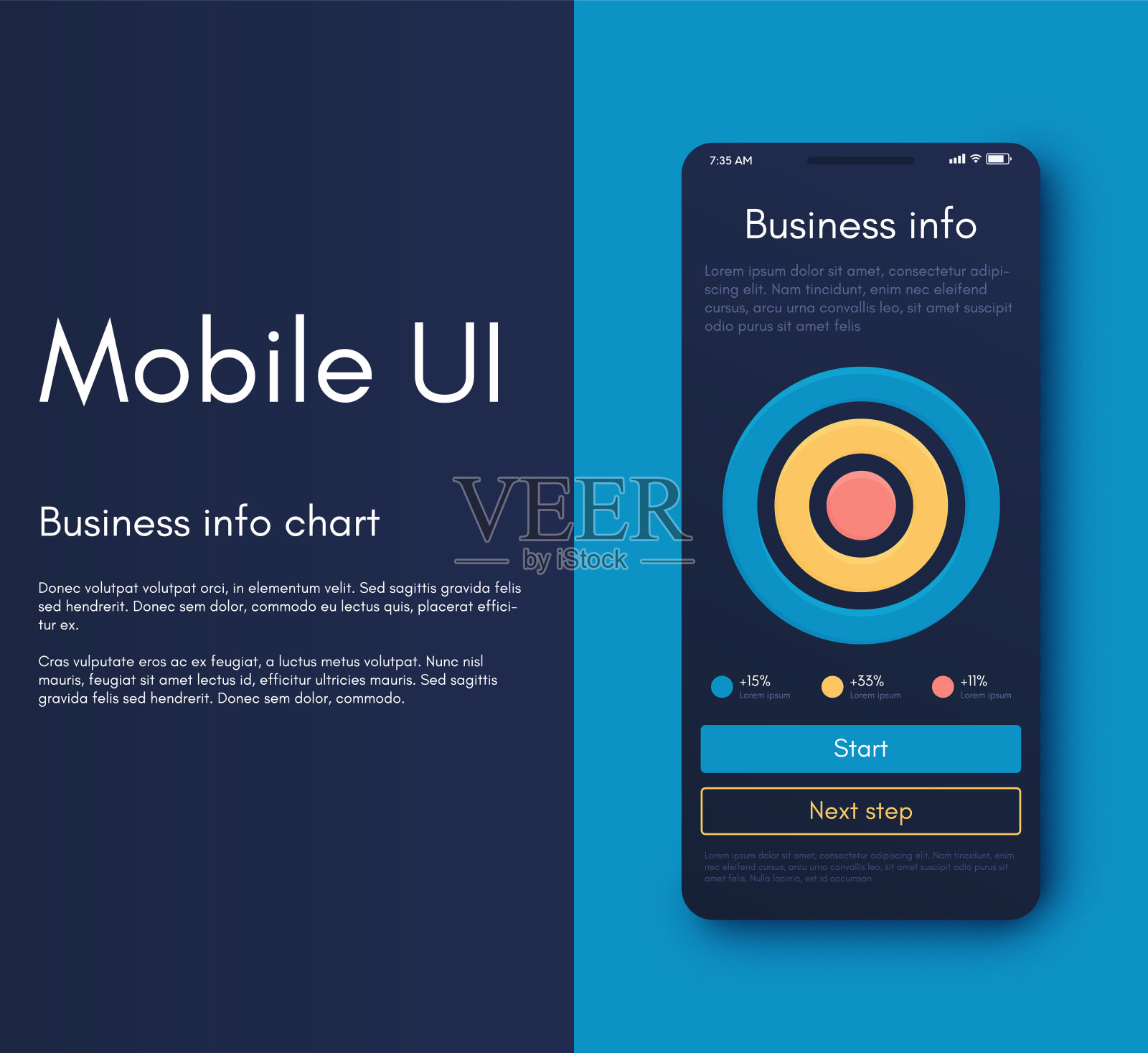 移动应用程序接口。Ui设计，矢量图插画图片素材