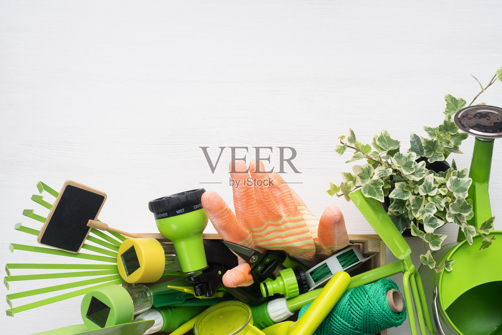 园艺设备。照片摄影图片