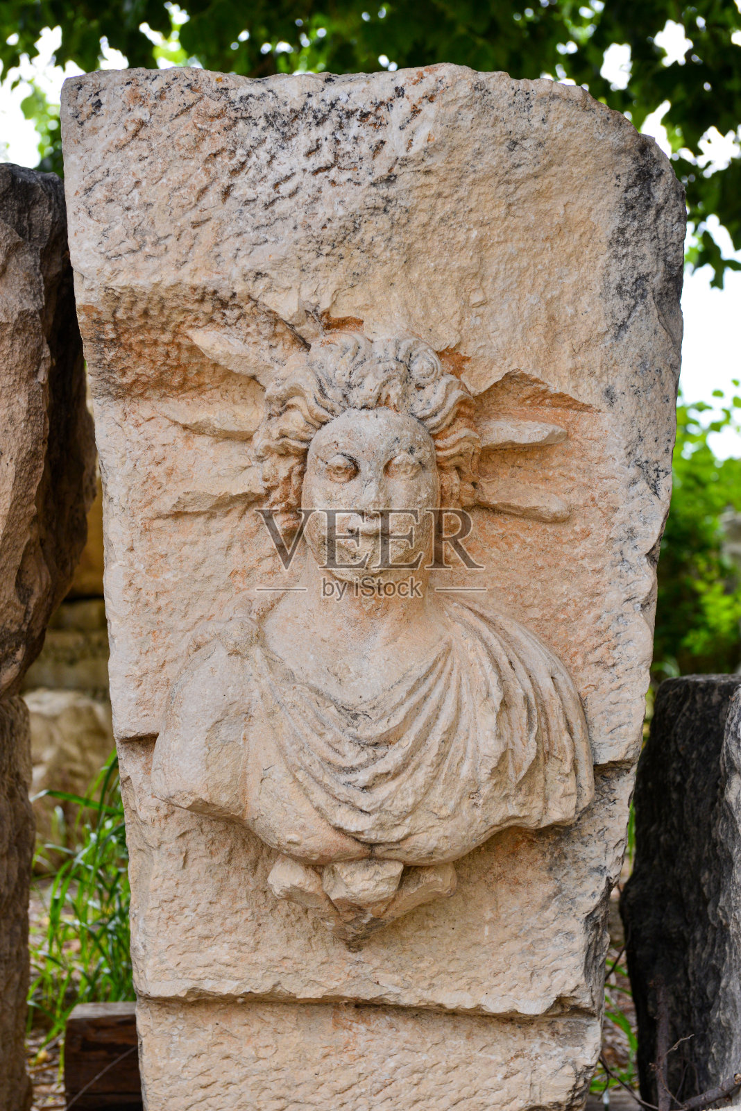 米拉古城。米拉古城的细节。德姆雷/安塔利亚/土耳其。照片摄影图片