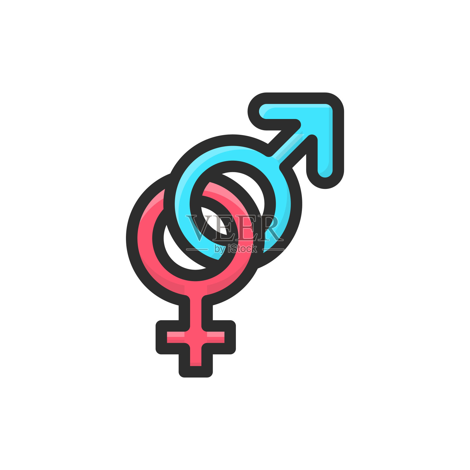 性别矢量图标插画图片素材