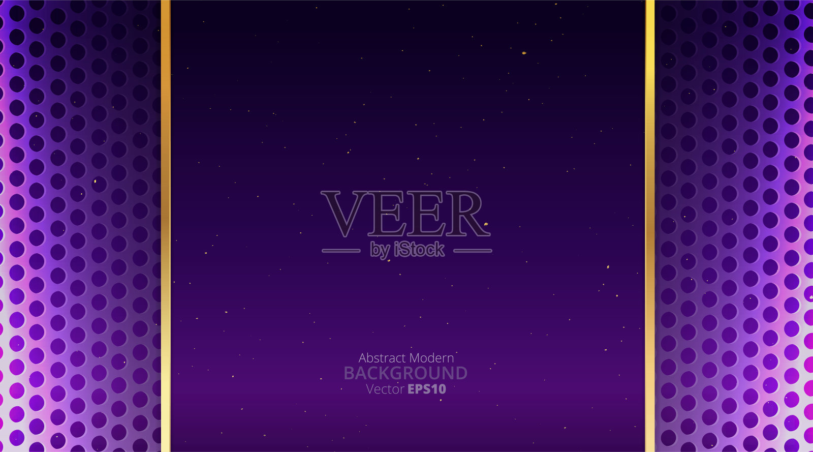 金属铬金色紫罗兰紫色优雅现实几何抽象现代框架向量背景高科技科技未来波纹装饰插画图片素材