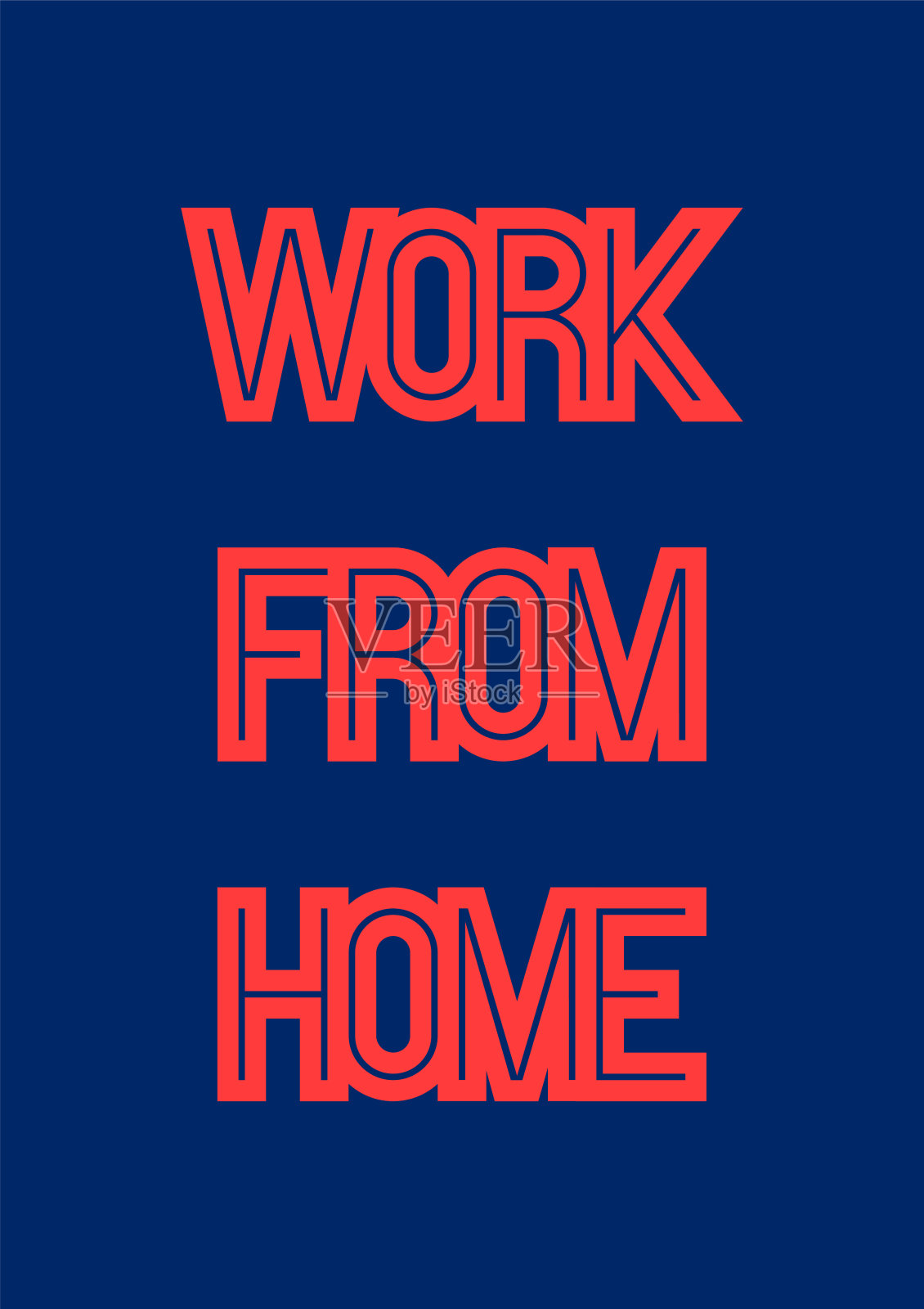 工作在家排版设计元素插画图片素材