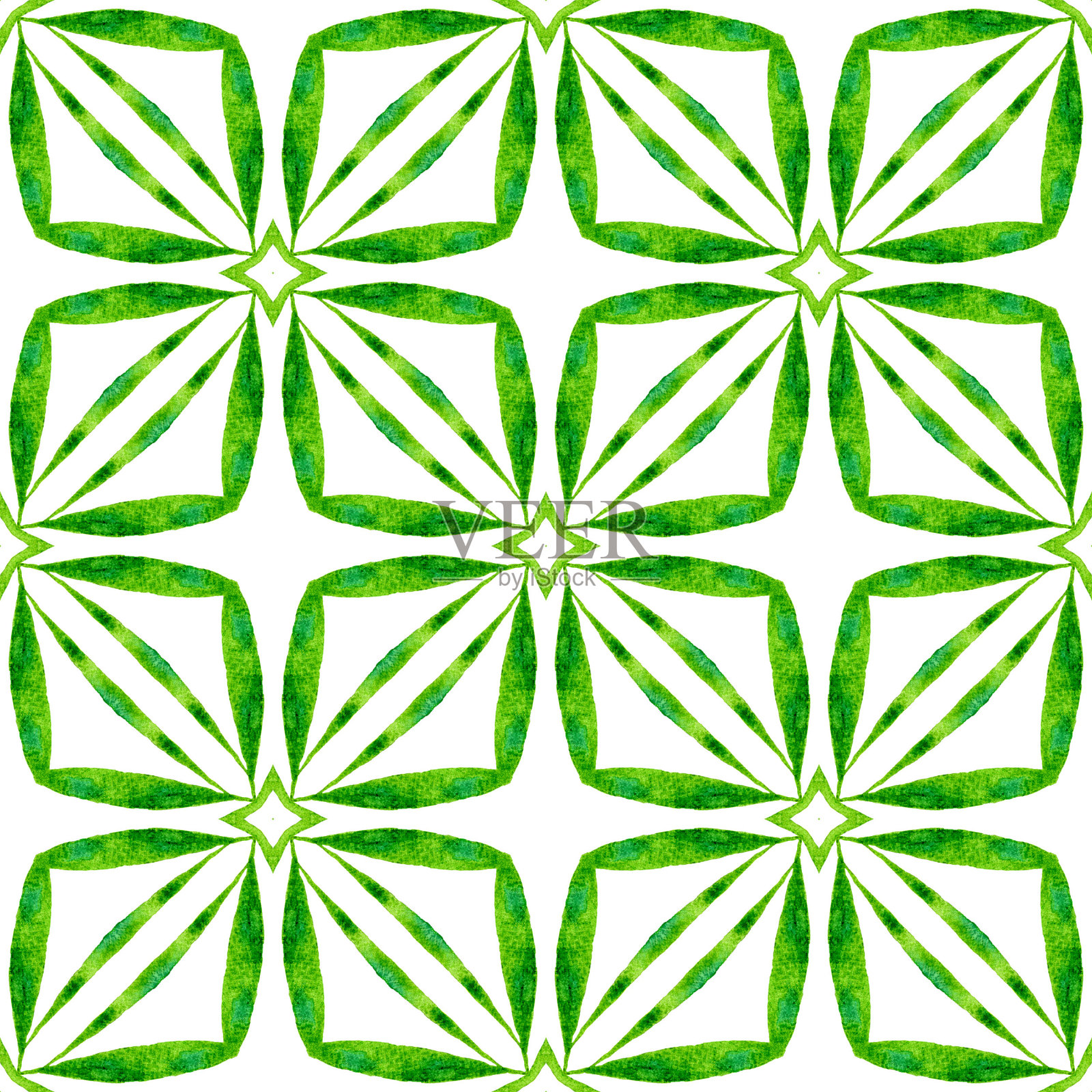 大奖章无缝模式。绿色辉煌插画图片素材