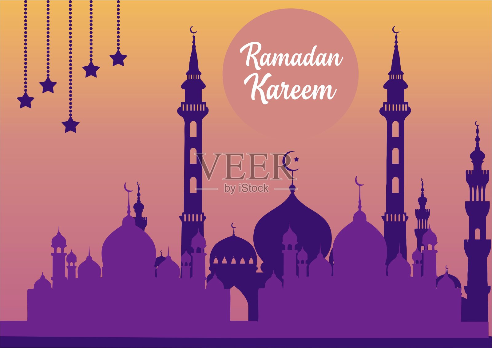 斋月卡里姆矢量概念插图插画图片素材