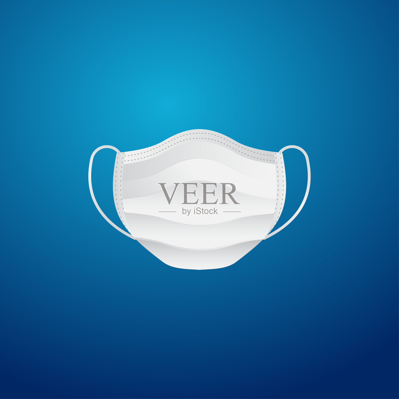 医用口罩设计矢量插图插画图片素材