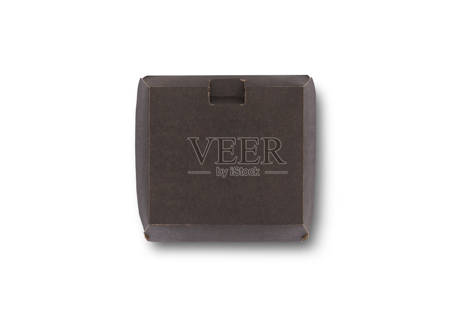 现代包装汉堡盒模型孤立在白色背景照片摄影图片