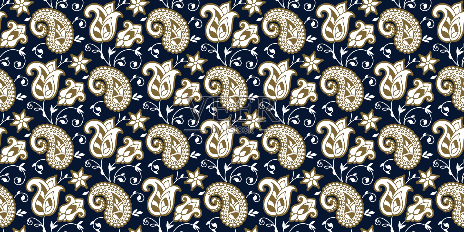 矩形无缝波西米亚印花矢量设计地毯，地毯，披肩，毛巾，纺织品，瑜伽垫。颈围巾或头巾图案设计。传统的装饰性民族图案与佩斯利插画图片素材