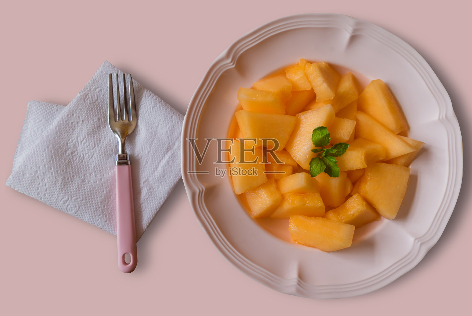 鲜瓜片碟照片摄影图片