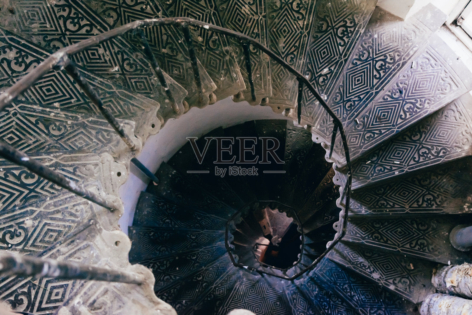 旧的旋转楼梯照片摄影图片