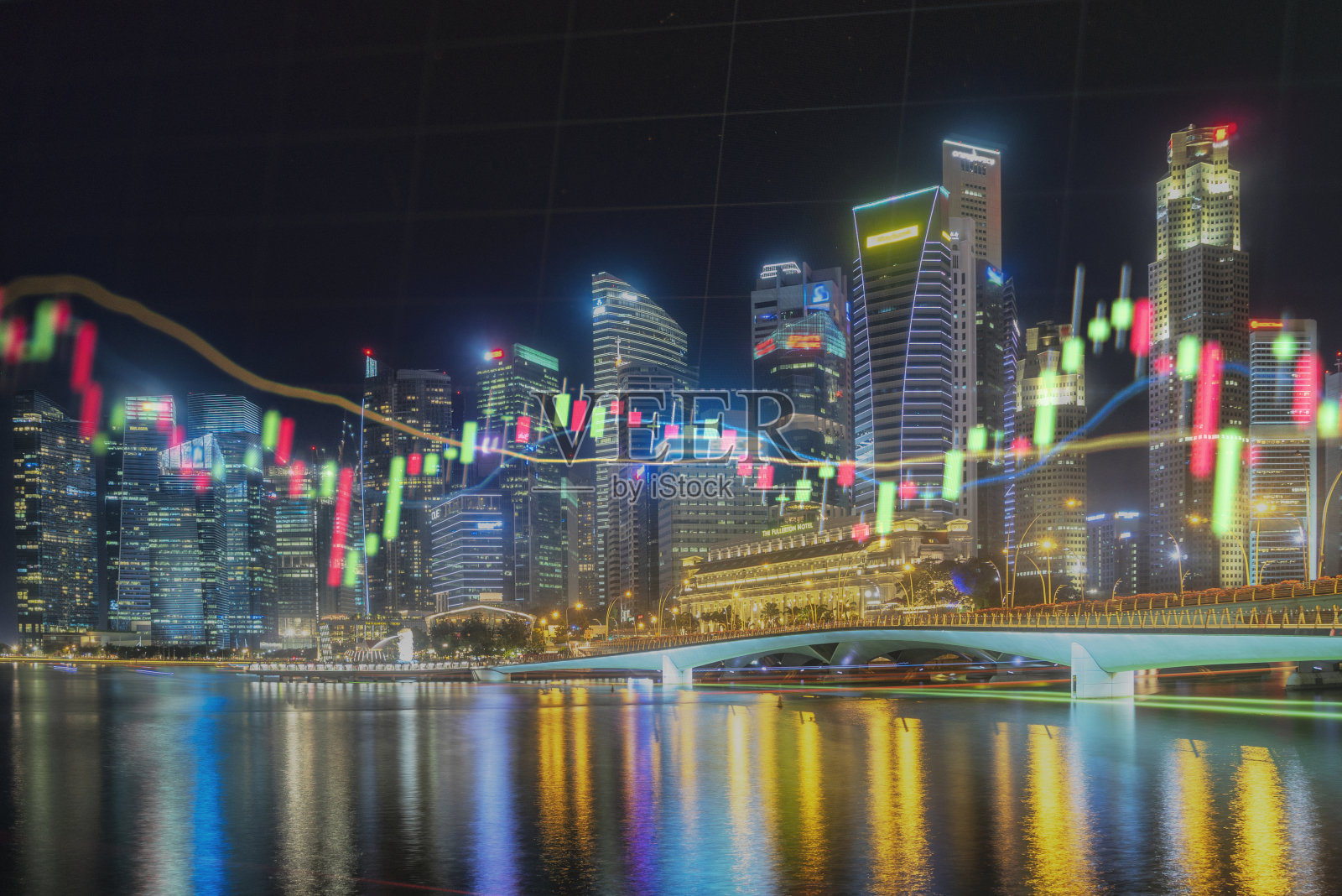 全景城市景观金融股照片摄影图片