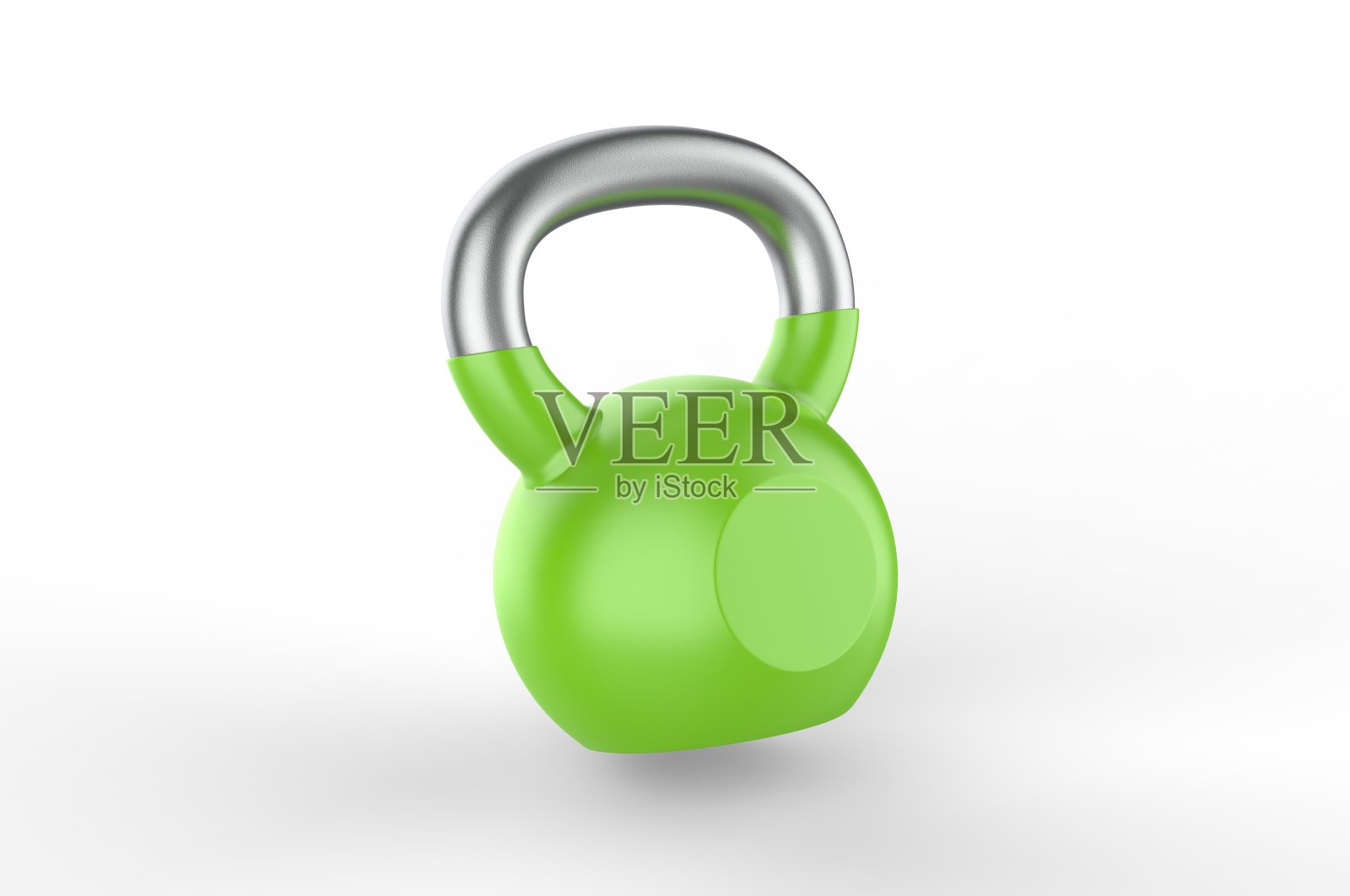 空白茶壶钟重量为品牌。3d渲染插图。照片摄影图片