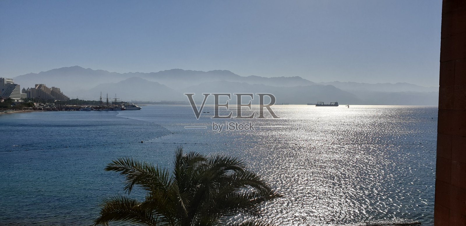 红海，以色列埃拉特全景照片摄影图片