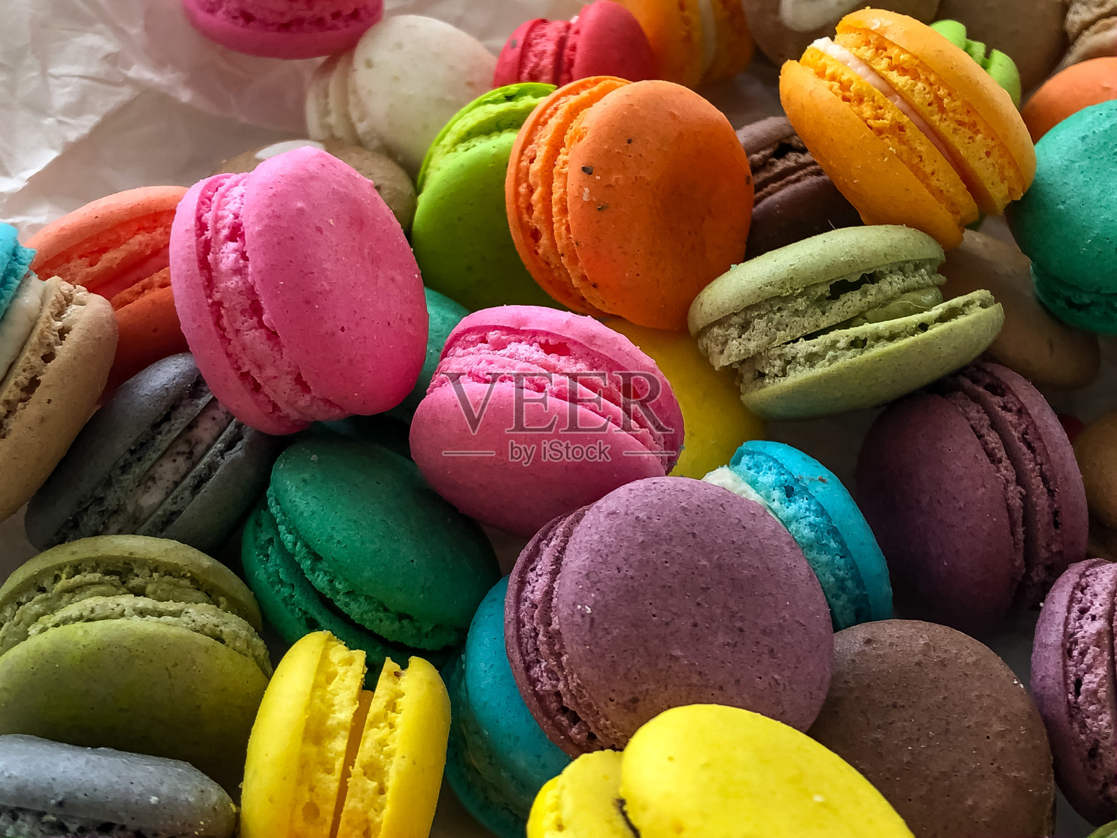 彩色的magaroon作为背景照片摄影图片