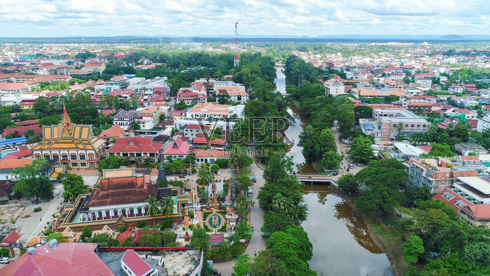 柬埔寨暹粒市的天空照片摄影图片