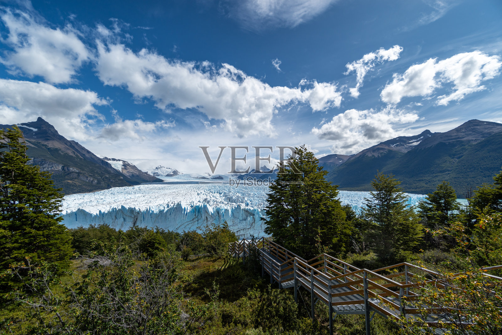 阿根廷巴塔哥尼亚的莫雷诺冰川照片摄影图片