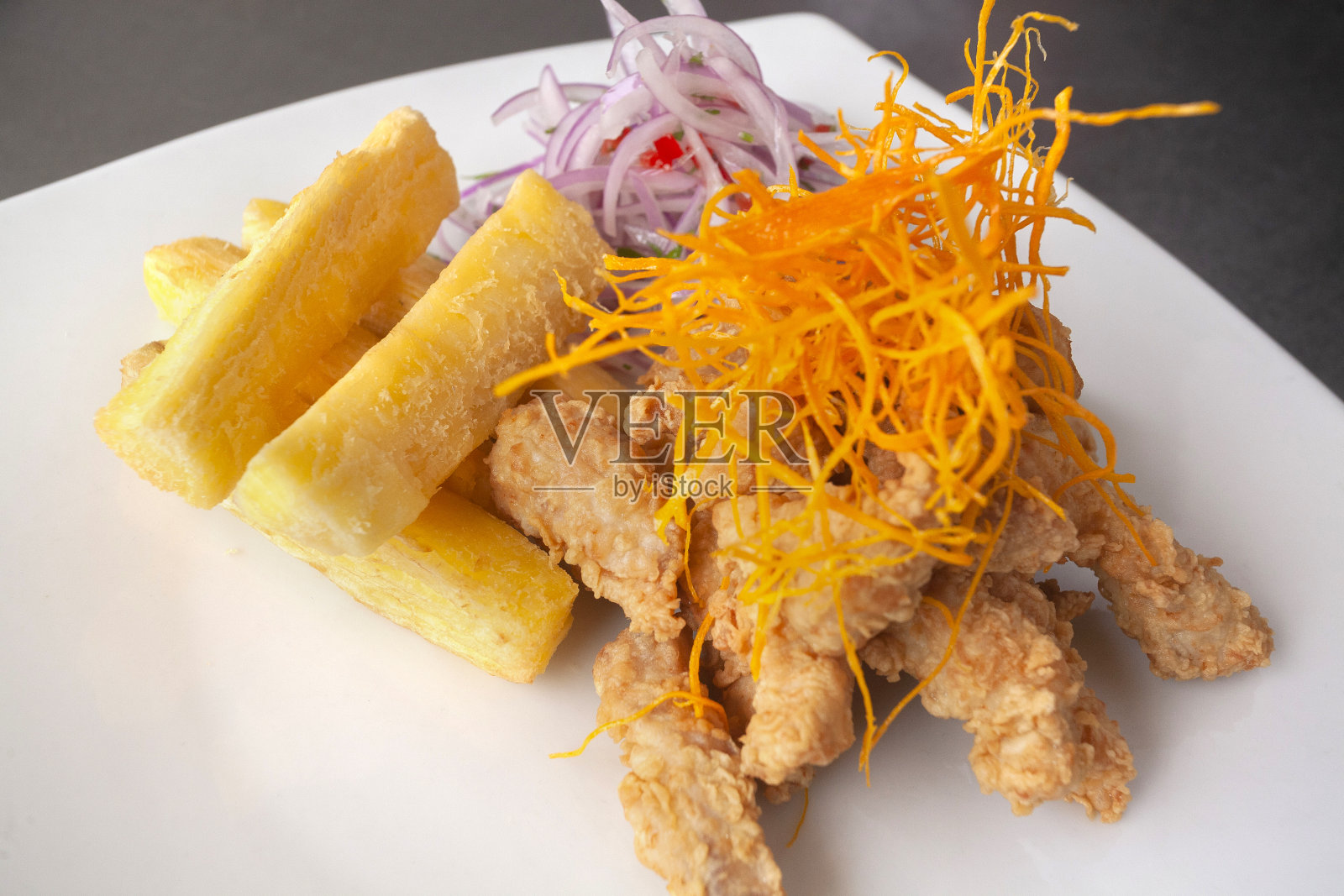 秘鲁食品或鱼糜照片摄影图片