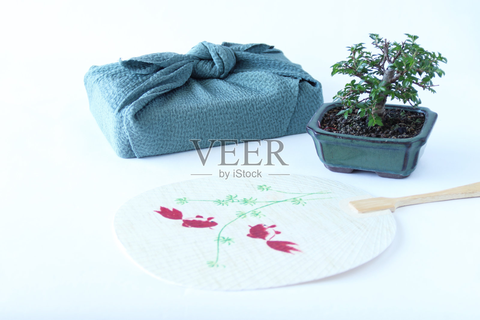 盆景和furoshiki照片摄影图片