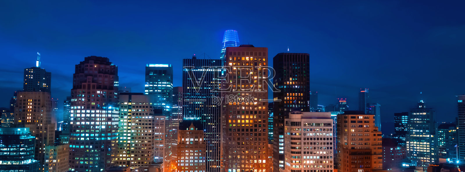 旧金山市中心的高楼大厦照片摄影图片