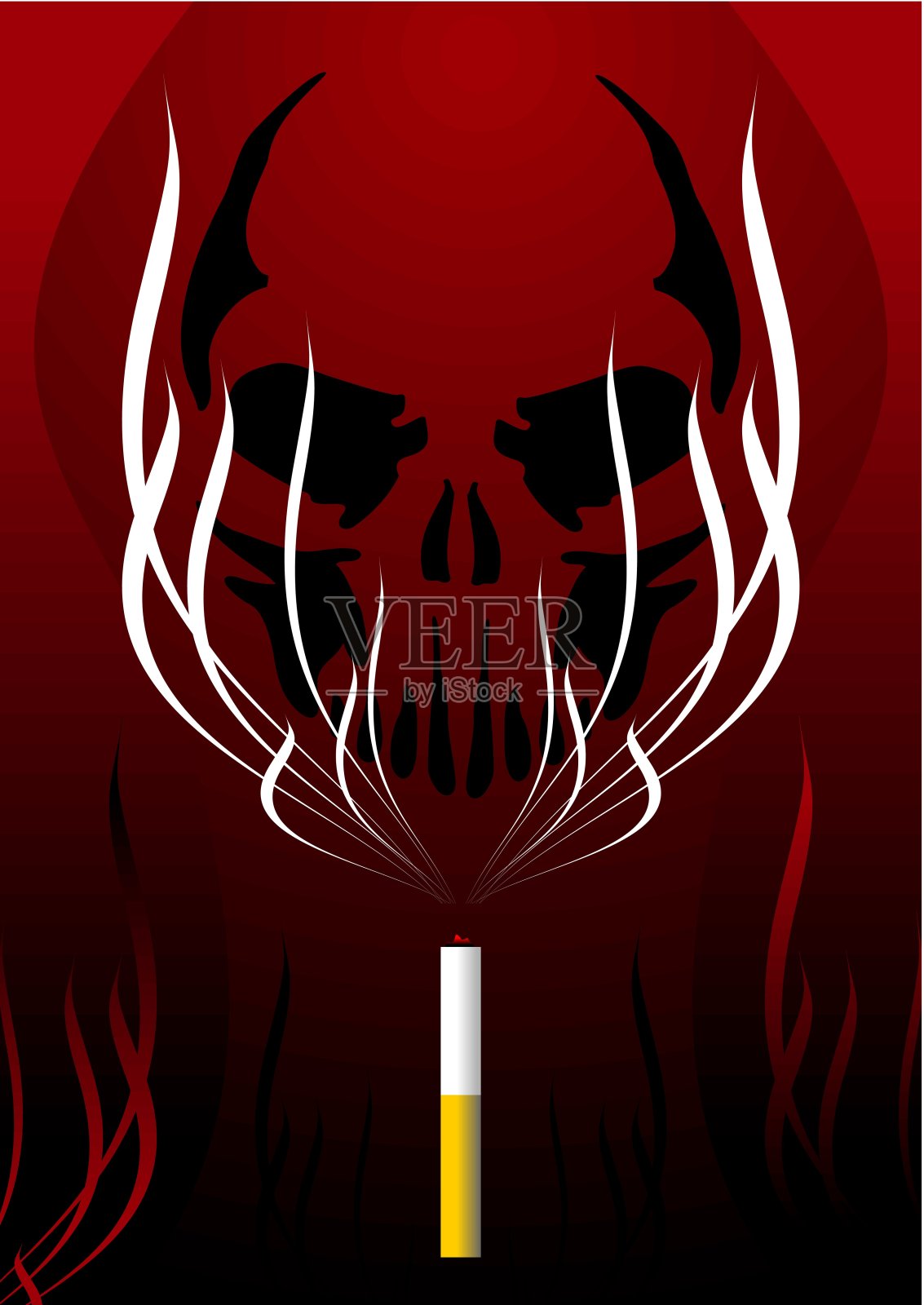 烟的背景设计模板素材