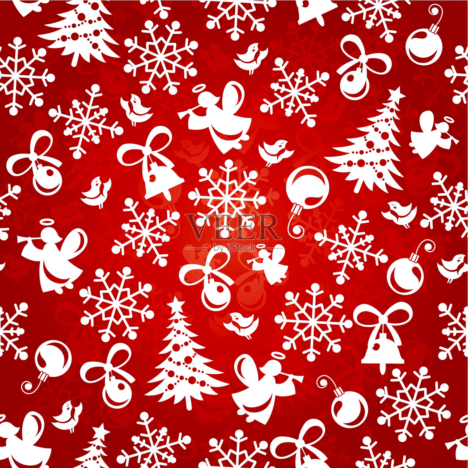 无缝的圣诞背景设计模板素材