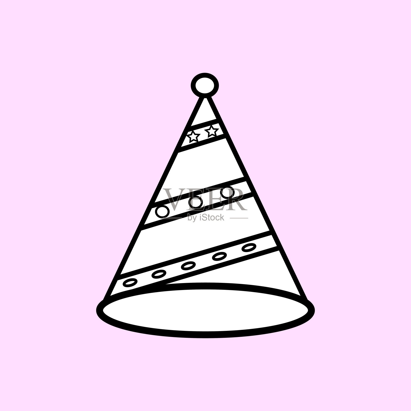 生日派对帽插画图片素材