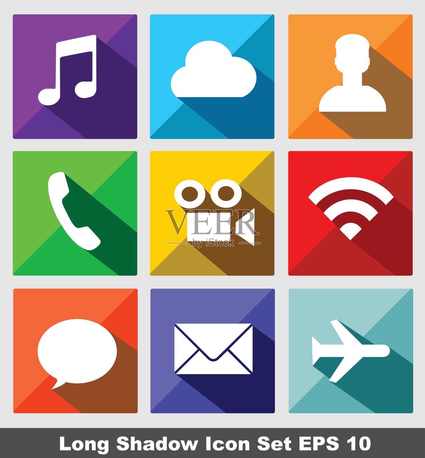 通讯长影图标插画图片素材