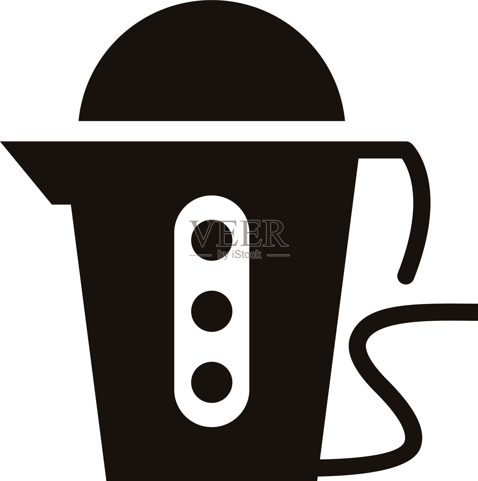 咖啡机家用电器孤立图标插画图片素材