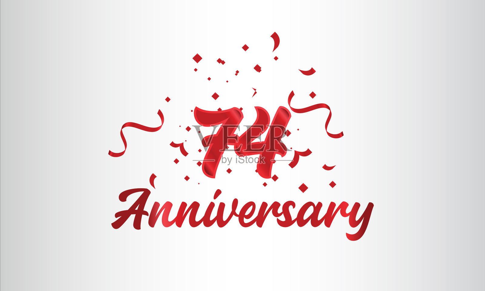 74周年庆典背景插画图片素材