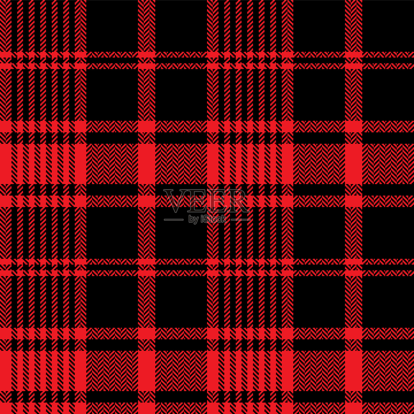 红黑格子格子图案背景插画图片素材